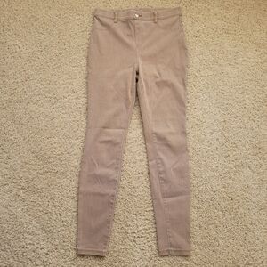 Time & Tru Pull On Elastic Waist Tan Khaki Jegging Pants M 8-10